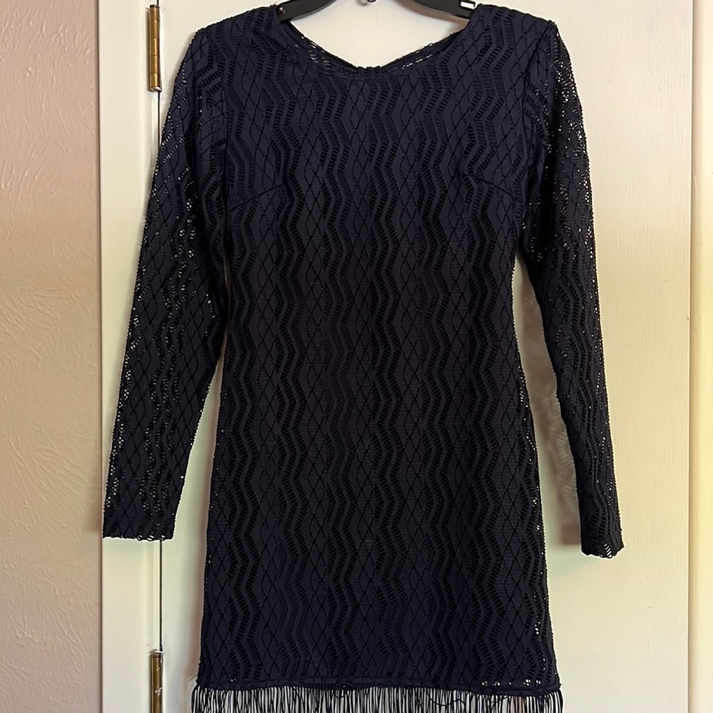 Navy blue mini dress